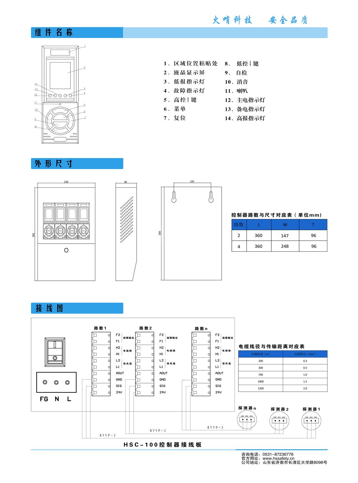 HSC-100气体报警器