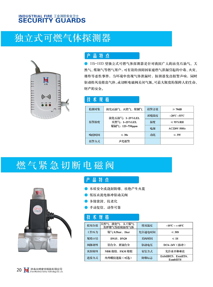 独立式可燃气体探测器